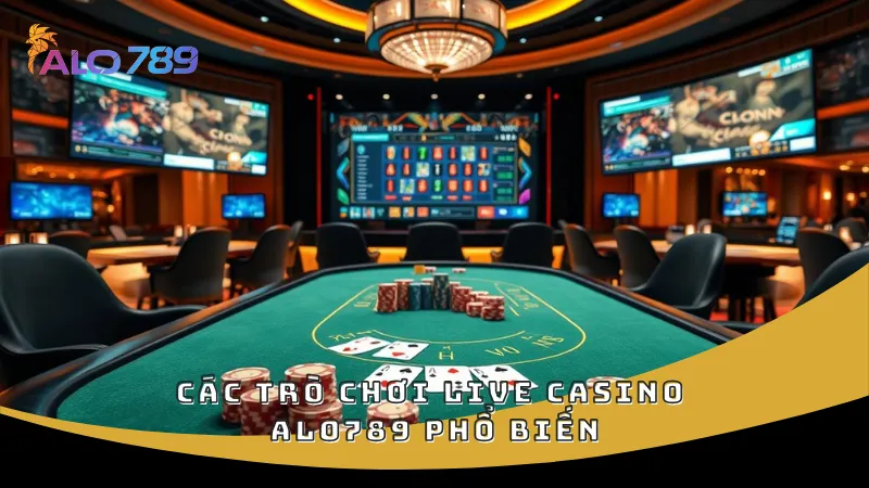 Các trò chơi live casino ALO789 phổ biến